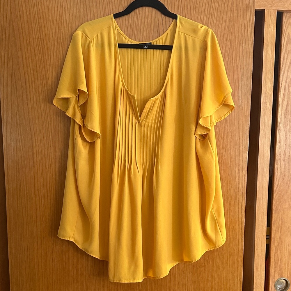 Torrid Sunny Yellow Blouse